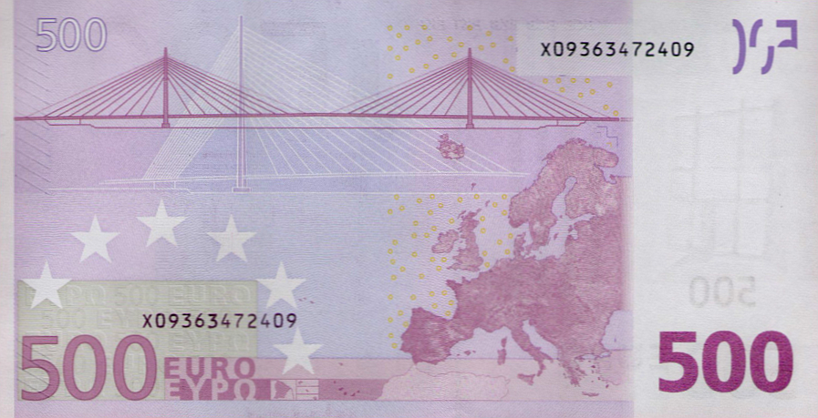 P14X European Union 500 Euro Year 2002 (Trichet)